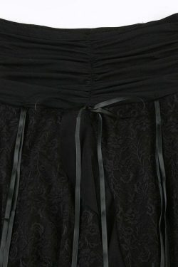 Karlie Lace Midi Skirt - Y2K Summer, 90s Fashion, Grunge, Retro, Pastel Goth, Y2K Party