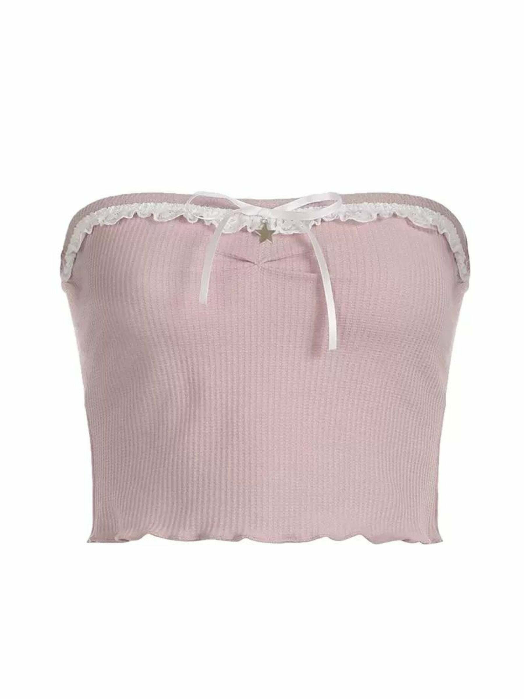 Karra Strapless Top - Y2K Summer, 90s Fashion, Grunge, Retro, Pastel Goth, Y2K Party Out