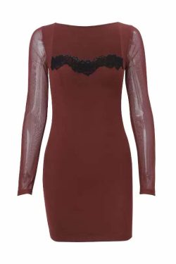 Katarina Long Sleeve Mini Dress - Y2K Summer, 90s Grunge, Retro Party, Pastel Goth, Y2K Club
