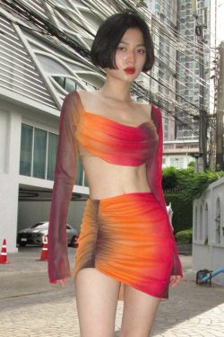 Katlyn Skirt Set - Y2K Summer Grunge Outfit, 90s Fashion, Retro Style, Pastel Goth, Y2K Club
