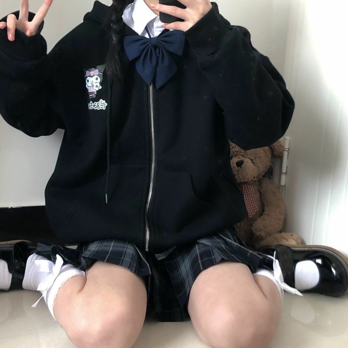 Kawaii Anime Hoodie - Y2K Summer Grunge, 90s Retro, Pastel Goth, Y2K Club & Party Outfits