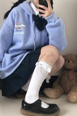 Kawaii Anime Hoodie - Y2K Summer Grunge, 90s Retro, Pastel Goth, Y2K Club & Party Outfits