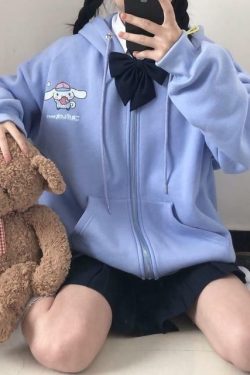 Kawaii Anime Hoodie - Y2K Summer Grunge, 90s Retro, Pastel Goth, Y2K Club & Party Outfits