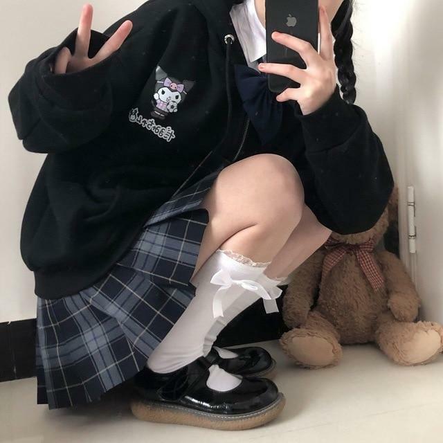 Kawaii Anime Hoodie - Y2K Summer Grunge, 90s Retro, Pastel Goth, Y2K Club & Party Outfits