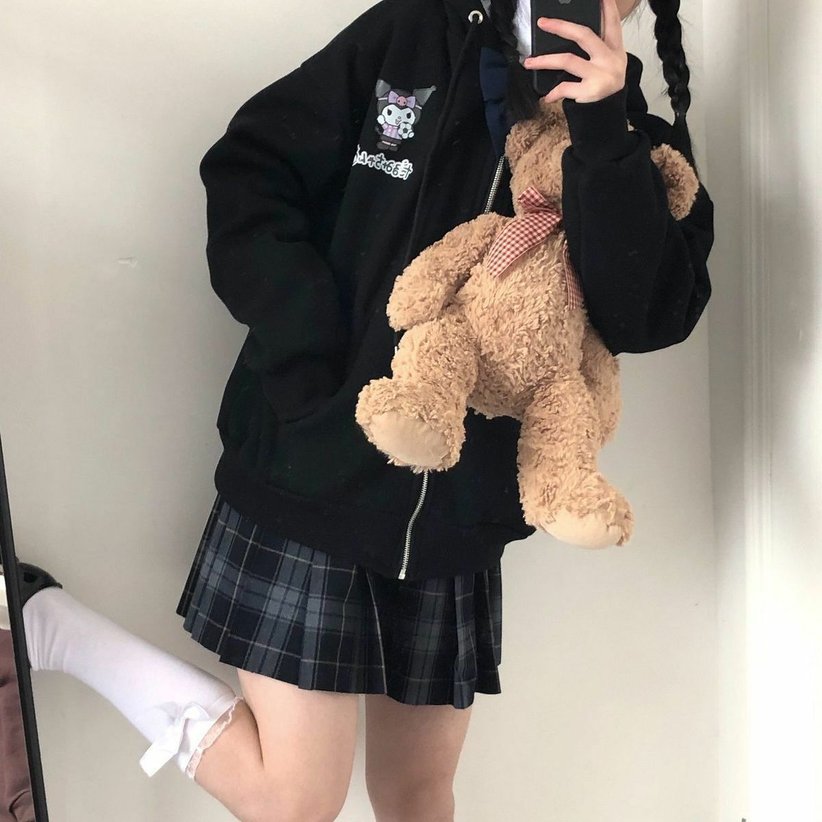 Kawaii Anime Hoodie - Y2K Summer Grunge, 90s Retro, Pastel Goth, Y2K Club & Party Outfits