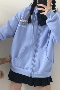 Kawaii Anime Hoodie - Y2K Summer Grunge, 90s Retro, Pastel Goth, Y2K Club & Party Outfits