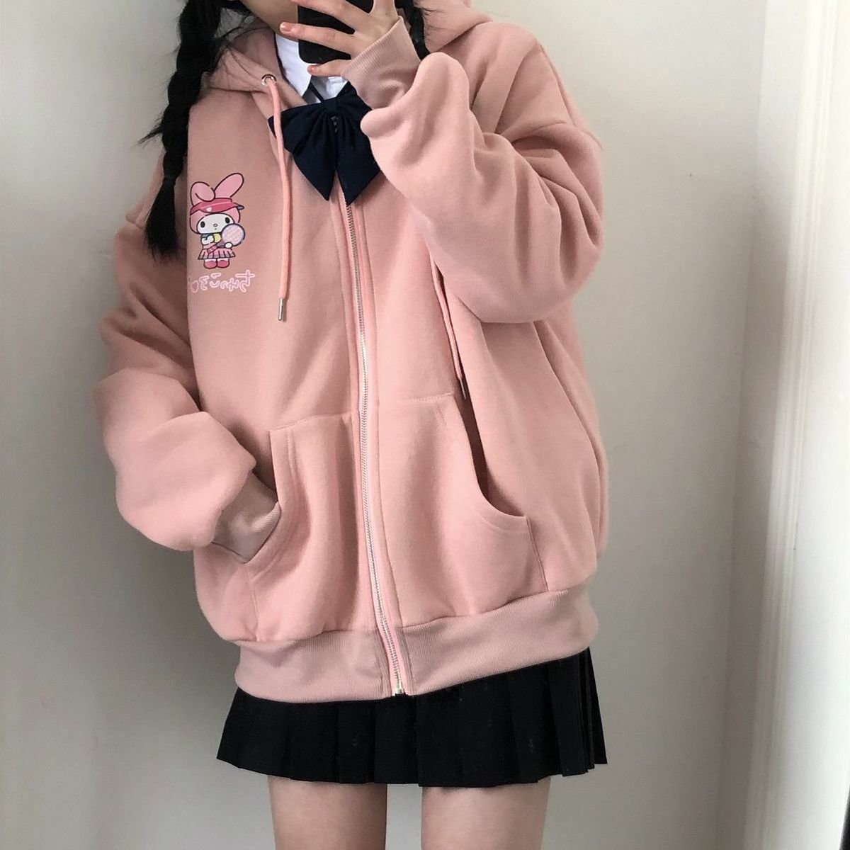 Kawaii Anime Hoodie - Y2K Summer Grunge, 90s Retro, Pastel Goth, Y2K Club & Party Outfits