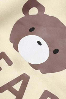 Kawaii Bear Hoodie - Y2K Summer Grunge, 90s Retro, Pastel Goth, Y2K Club & Party Outfits