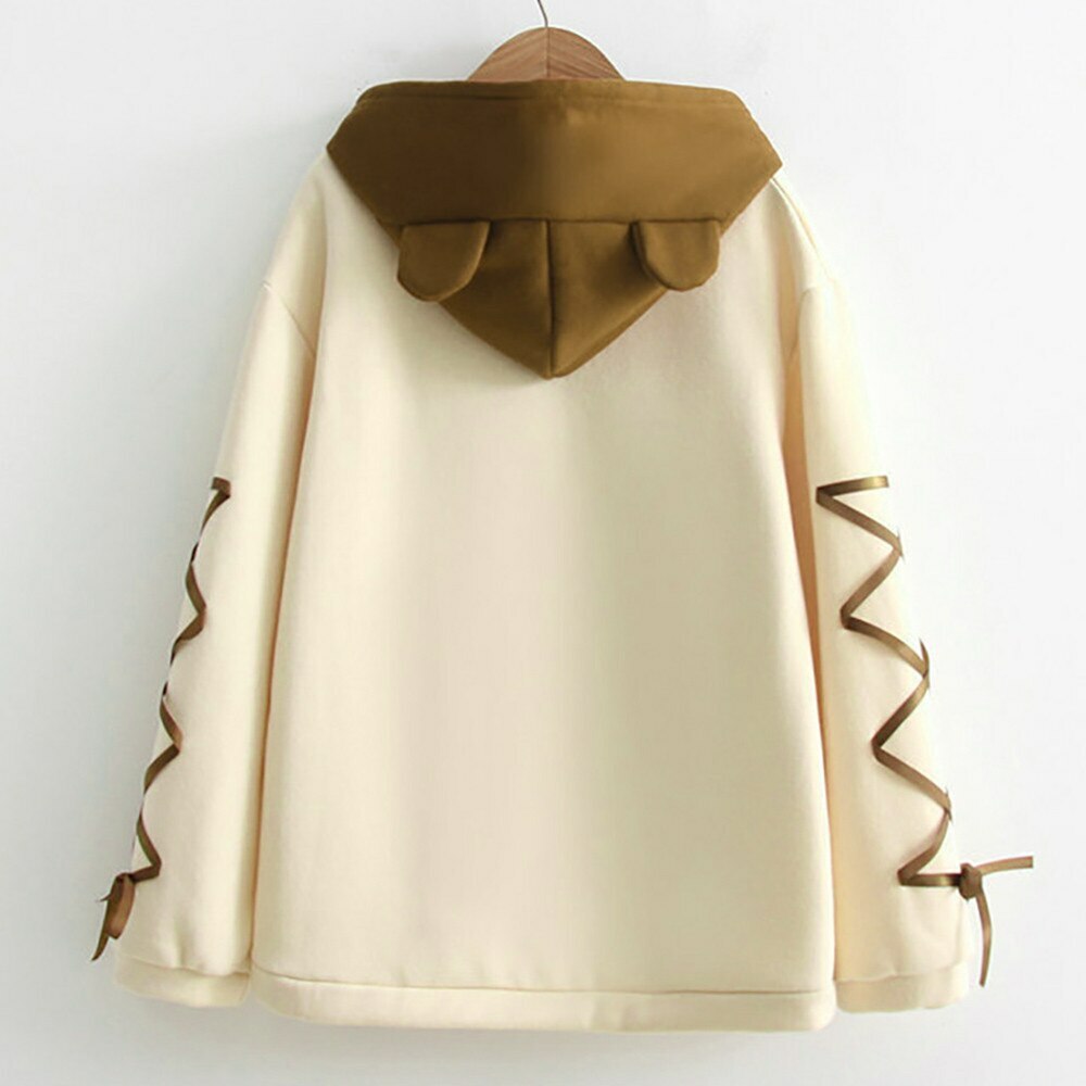 Kawaii Bear Hoodie - Y2K Summer Grunge, 90s Retro, Pastel Goth, Y2K Club & Party Outfits