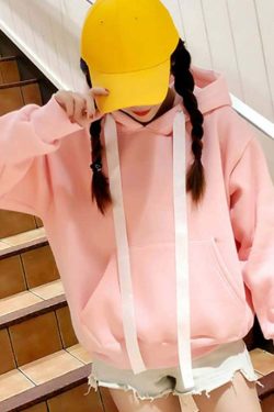 Kawaii Bunny Hoodie - Pink | Y2K Summer, 90s Grunge, Retro Style, Pastel Goth, Y2K Popstar