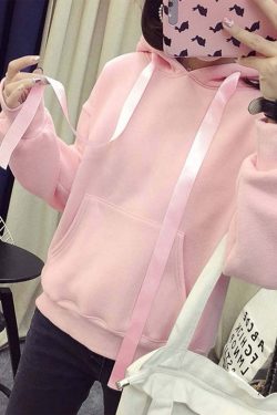 Kawaii Bunny Hoodie - Pink | Y2K Summer, 90s Grunge, Retro Style, Pastel Goth, Y2K Popstar