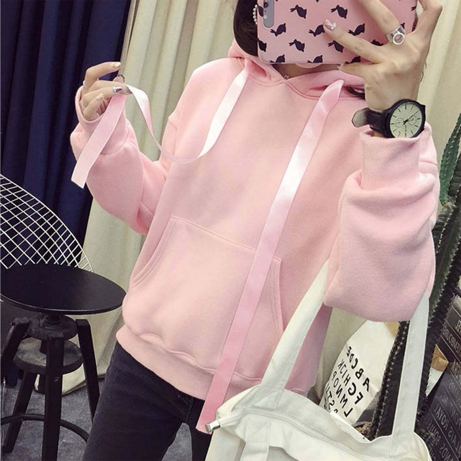Kawaii Bunny Hoodie - Pink | Y2K Summer, 90s Grunge, Retro Style, Pastel Goth, Y2K Popstar