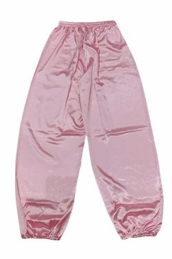 Kawaii Chinese Pink Satin Loungewear Set - Y2K Summer, 90s Grunge, Retro, Pastel Goth Outfits