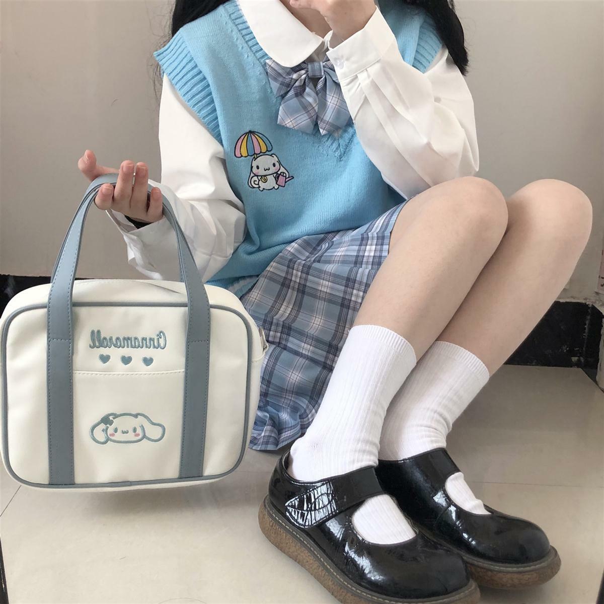Kawaii Cinnamoroll Blue Sweater Vest - Y2K Summer, 90s Grunge, Retro Pastel Goth Fashion