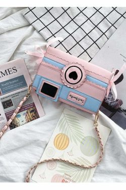 Kawaii Dream Camera Handbag - Y2K Summer Grunge, 90s Retro, Pastel Goth, Y2K Popstar Style