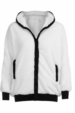 Kawaii Fluffy Panda Hoodie - Y2K Summer Grunge, 90s Retro, Pastel Goth, Y2K Club & Party Out