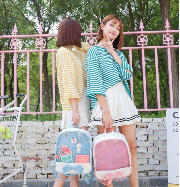 Kawaii Japanese Ita Bags Backpacks - Y2K Summer, 90s Grunge, Retro 70s, Pastel Goth, Hip Hop