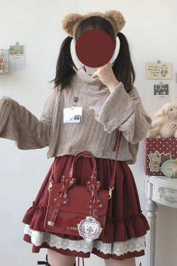 Kawaii Lolita Ruffle Skirt - Y2K Summer, 90s Grunge, Retro Goth, Pastel Goth, Y2K