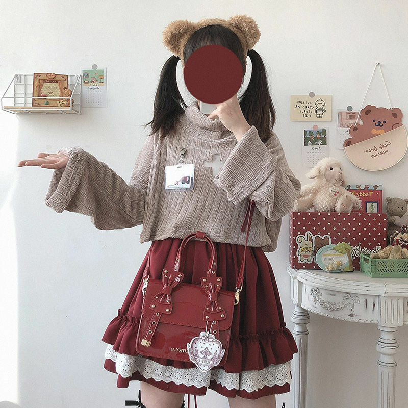 Kawaii Lolita Ruffle Skirt - Y2K Summer, 90s Grunge, Retro Goth, Pastel Goth, Y2K