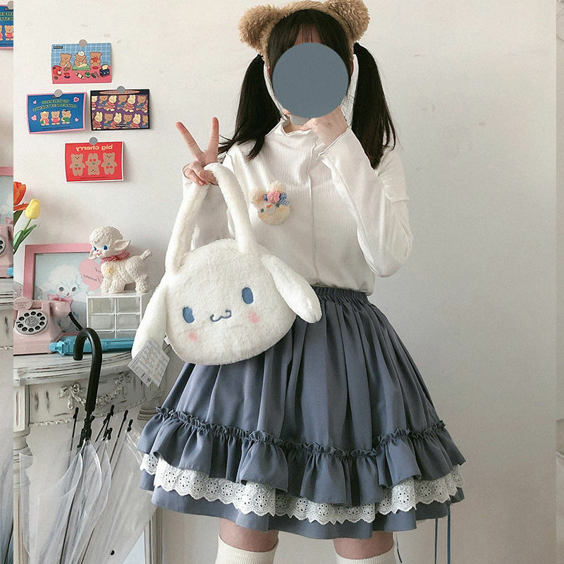 Kawaii Lolita Ruffle Skirt - Y2K Summer, 90s Grunge, Retro Goth, Pastel Goth, Y2K