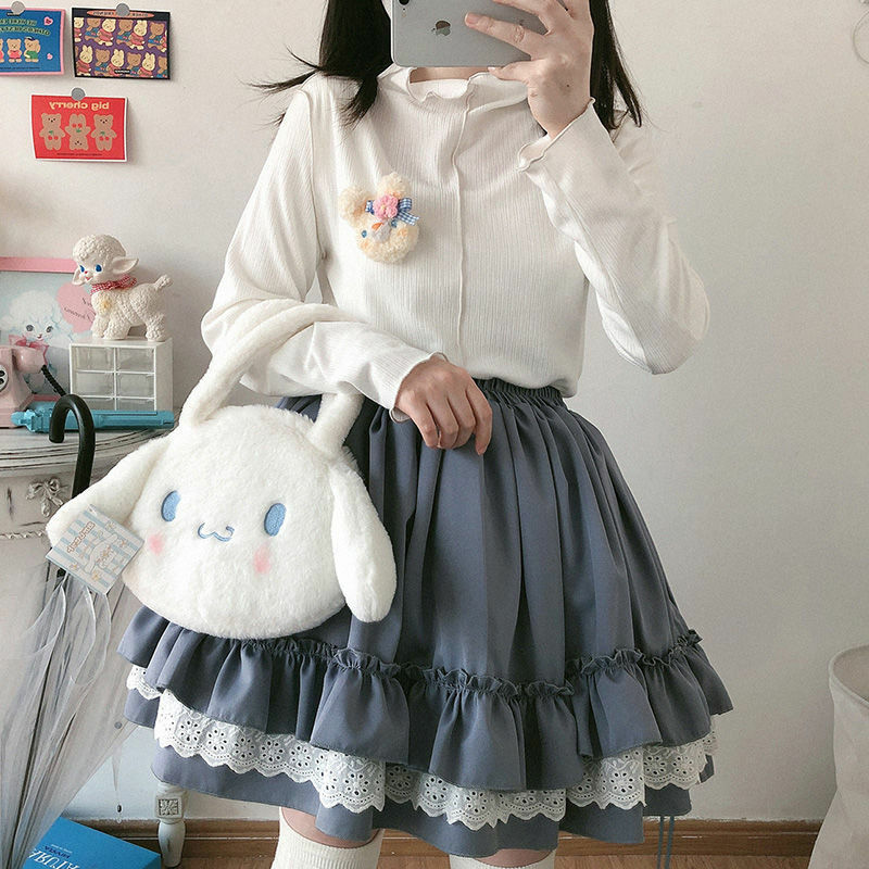 Kawaii Lolita Ruffle Skirt - Y2K Summer, 90s Grunge, Retro Goth, Pastel Goth, Y2K