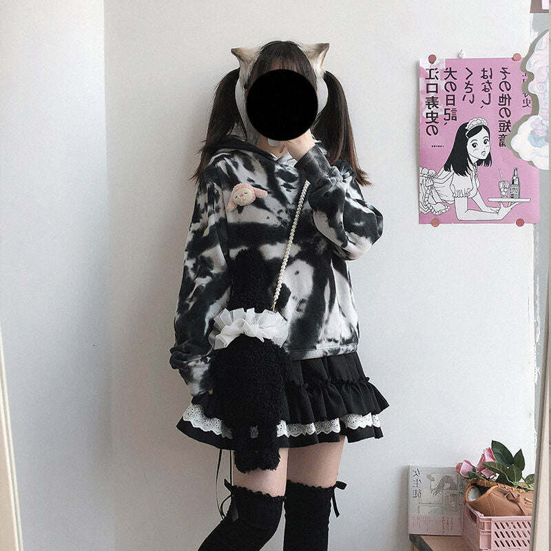 Kawaii Lolita Ruffle Skirt - Y2K Summer, 90s Grunge, Retro Goth, Pastel Goth, Y2K
