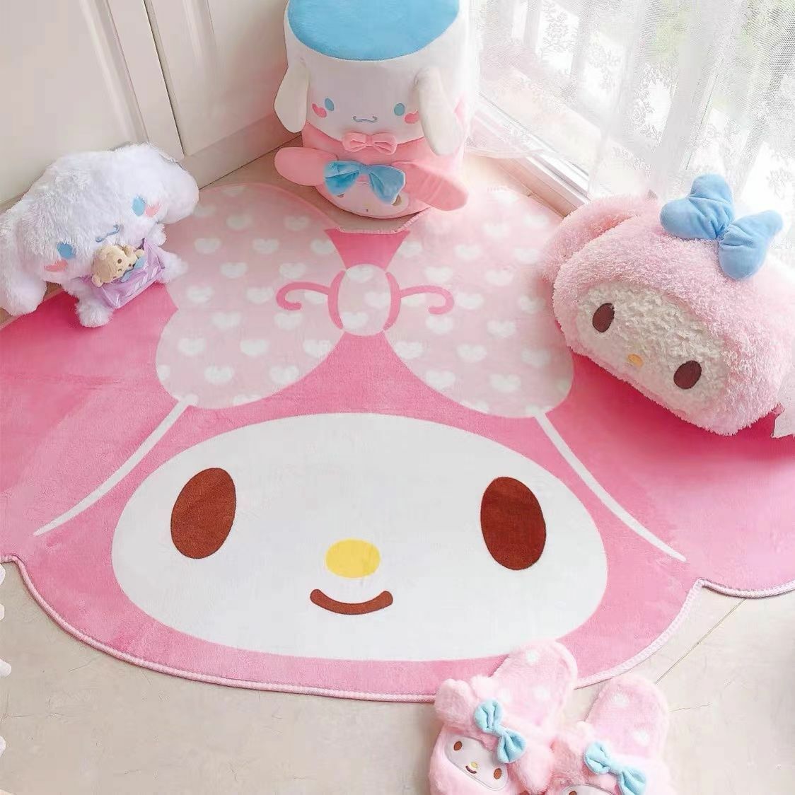 Kawaii Melody Carpet - Y2K Summer, 90s Grunge, Retro 70s, Pastel Goth, Y2K Popstar
