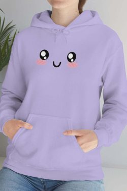 Kawaii Pastel Cutie Face Sweatshirt Hoodie - Y2K Summer, 90s Grunge, Retro, Pastel Goth Fashion