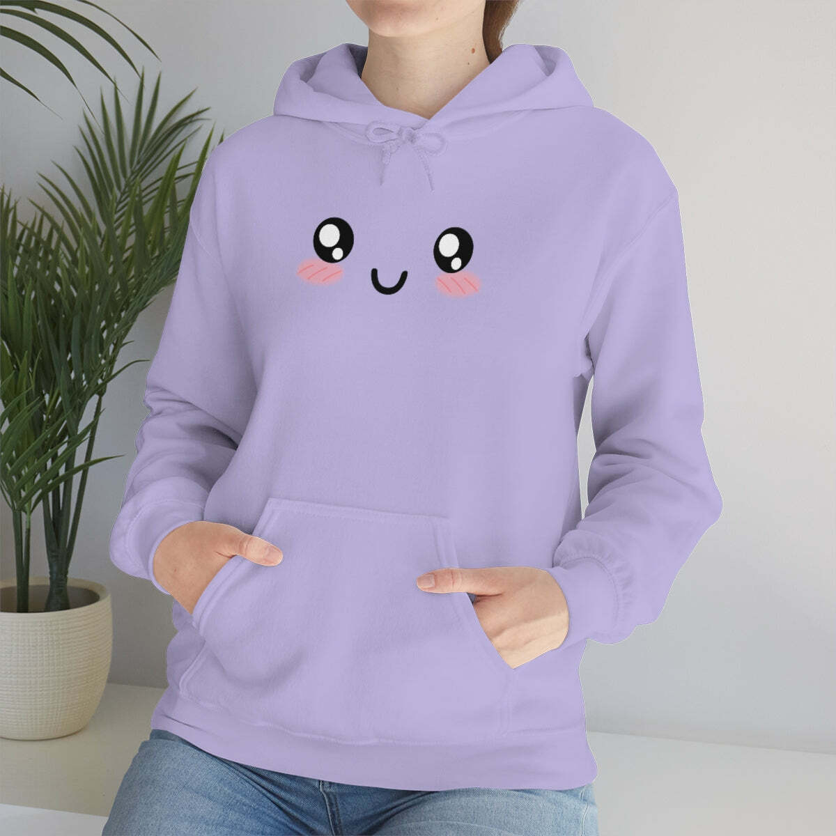 Kawaii Pastel Cutie Face Sweatshirt Hoodie - Y2K Summer, 90s Grunge, Retro, Pastel Goth Fashion