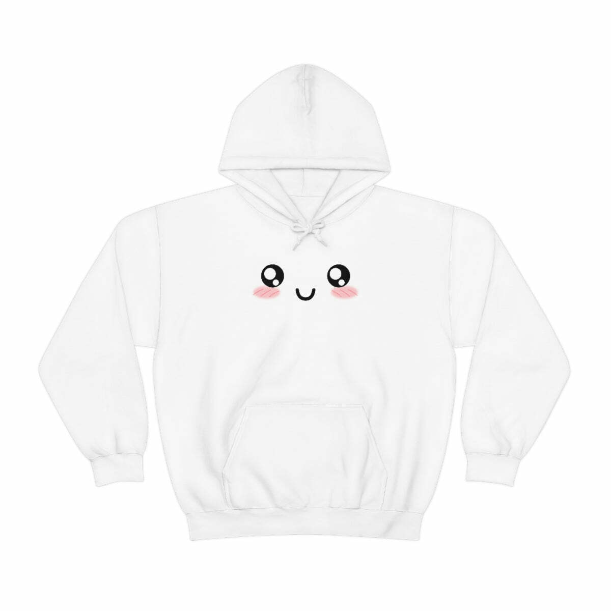 Kawaii Pastel Cutie Face Sweatshirt Hoodie - Y2K Summer, 90s Grunge, Retro, Pastel Goth Fashion