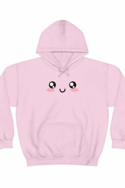 Kawaii Pastel Cutie Face Sweatshirt Hoodie - Y2K Summer, 90s Grunge, Retro, Pastel Goth Fashion
