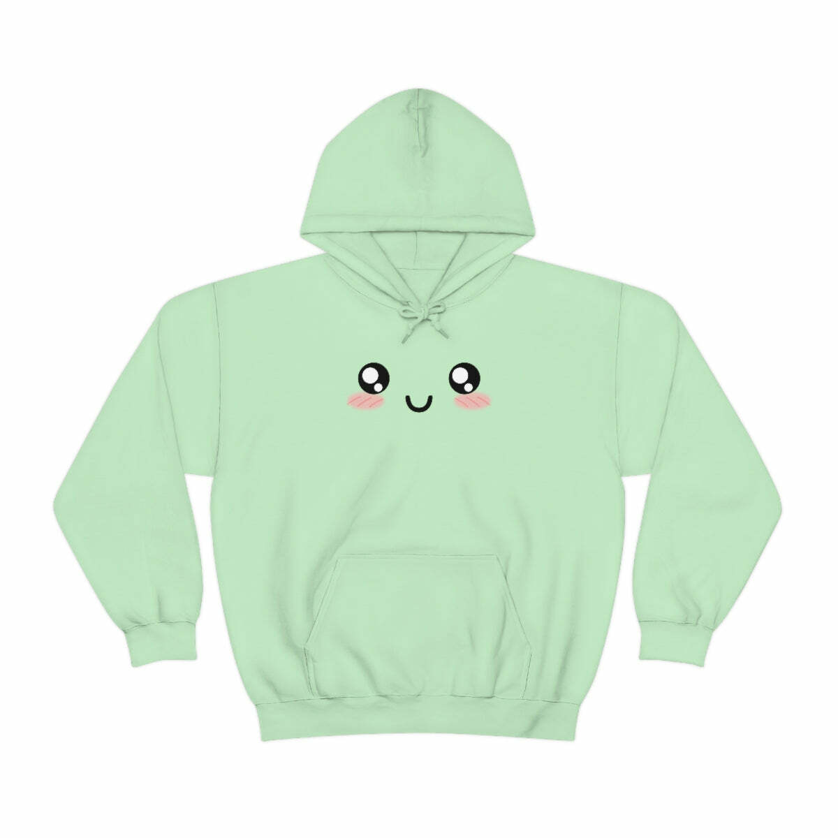 Kawaii Pastel Cutie Face Sweatshirt Hoodie - Y2K Summer, 90s Grunge, Retro, Pastel Goth Fashion