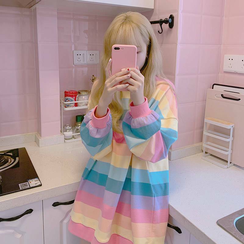 Kawaii Pastel Shirt - Y2K Summer Grunge, 90s Retro, Baby Tees, Y2K Club & Party Outfits