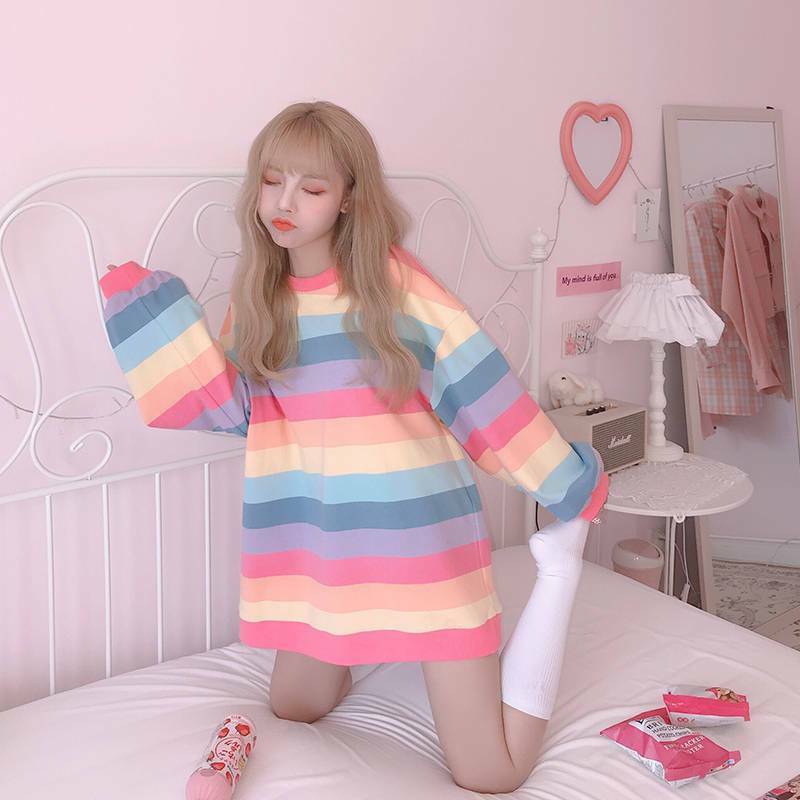 Kawaii Pastel Shirt - Y2K Summer Grunge, 90s Retro, Baby Tees, Y2K Club & Party Outfits