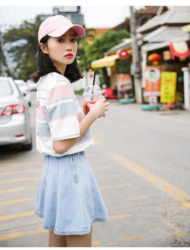 Kawaii Pastel Shirt - Y2K Summer Grunge, 90s Retro, Baby Tees, Y2K Club & Party Outfits