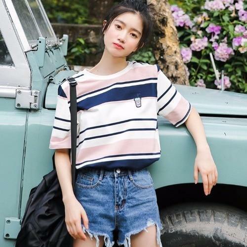 Kawaii Pastel Shirt - Y2K Summer Grunge, 90s Retro, Baby Tees, Y2K Club & Party Outfits