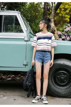 Kawaii Pastel Shirt - Y2K Summer Grunge, 90s Retro, Baby Tees, Y2K Club & Party Outfits