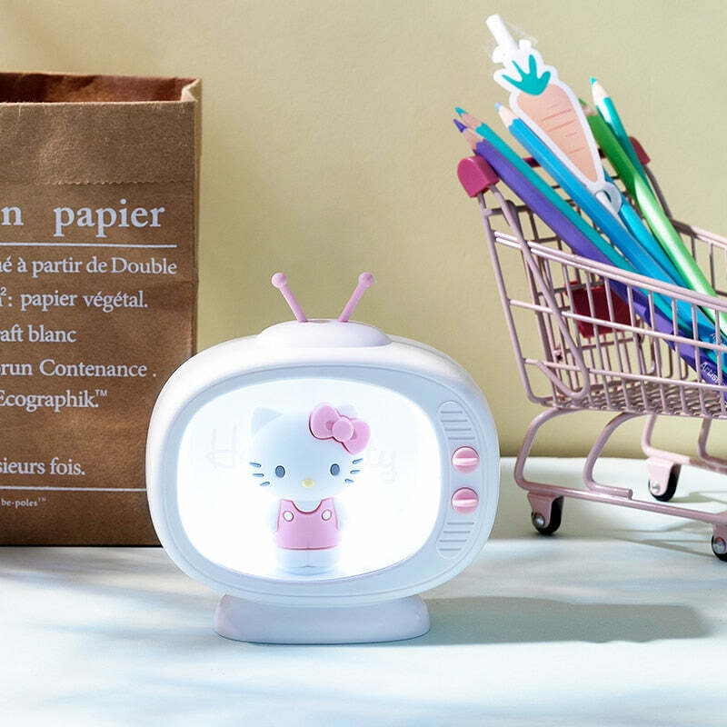 Kawaii Sanrio Hello Kitty Night Light - Y2K Summer, 90s Grunge, Retro Pastel Goth Decor