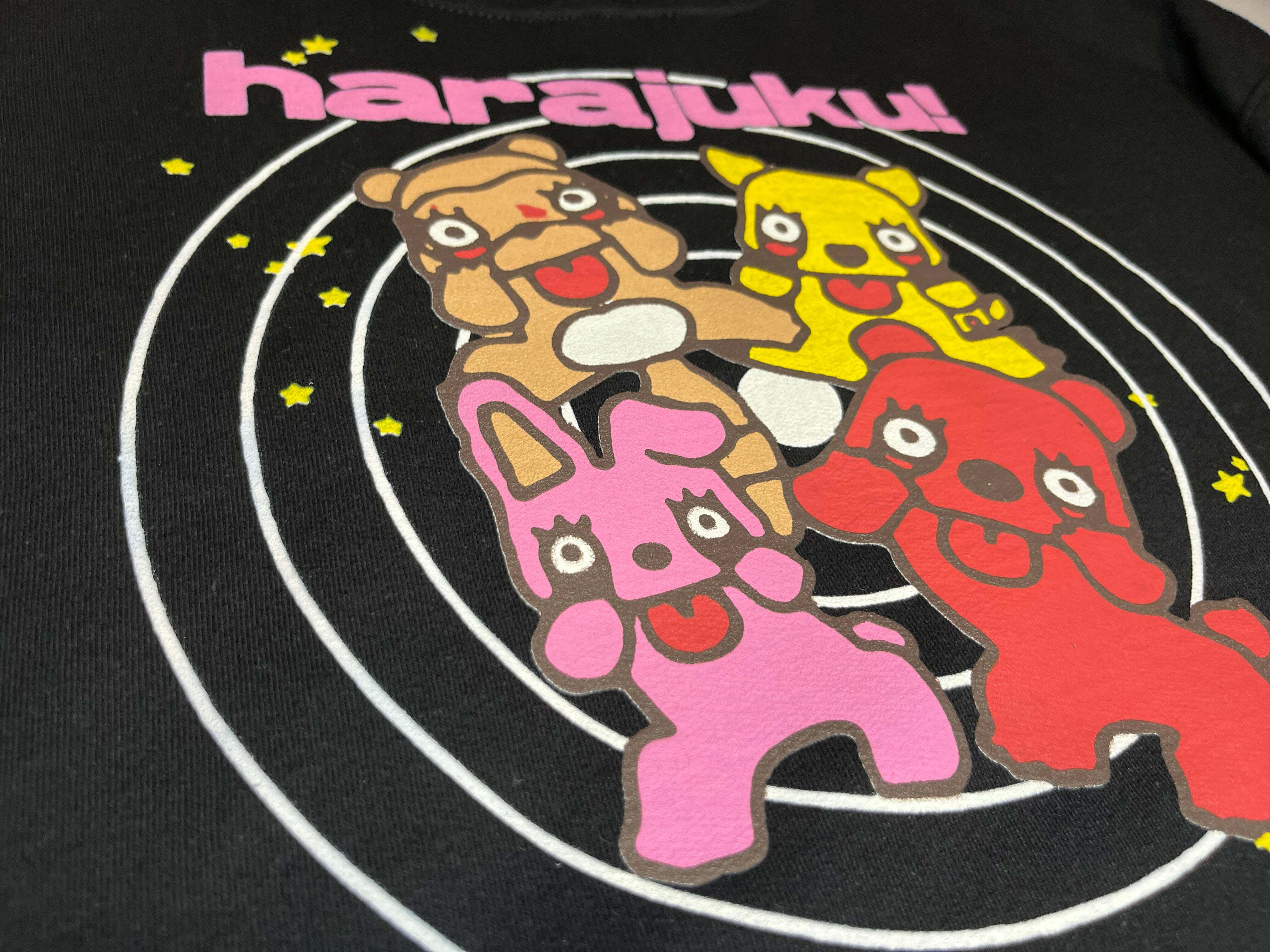 Kawaii Style 'Friends' Hoodie Black - Y2K Grunge, 90s Fashion, Retro Summer, Pastel Goth Outfit