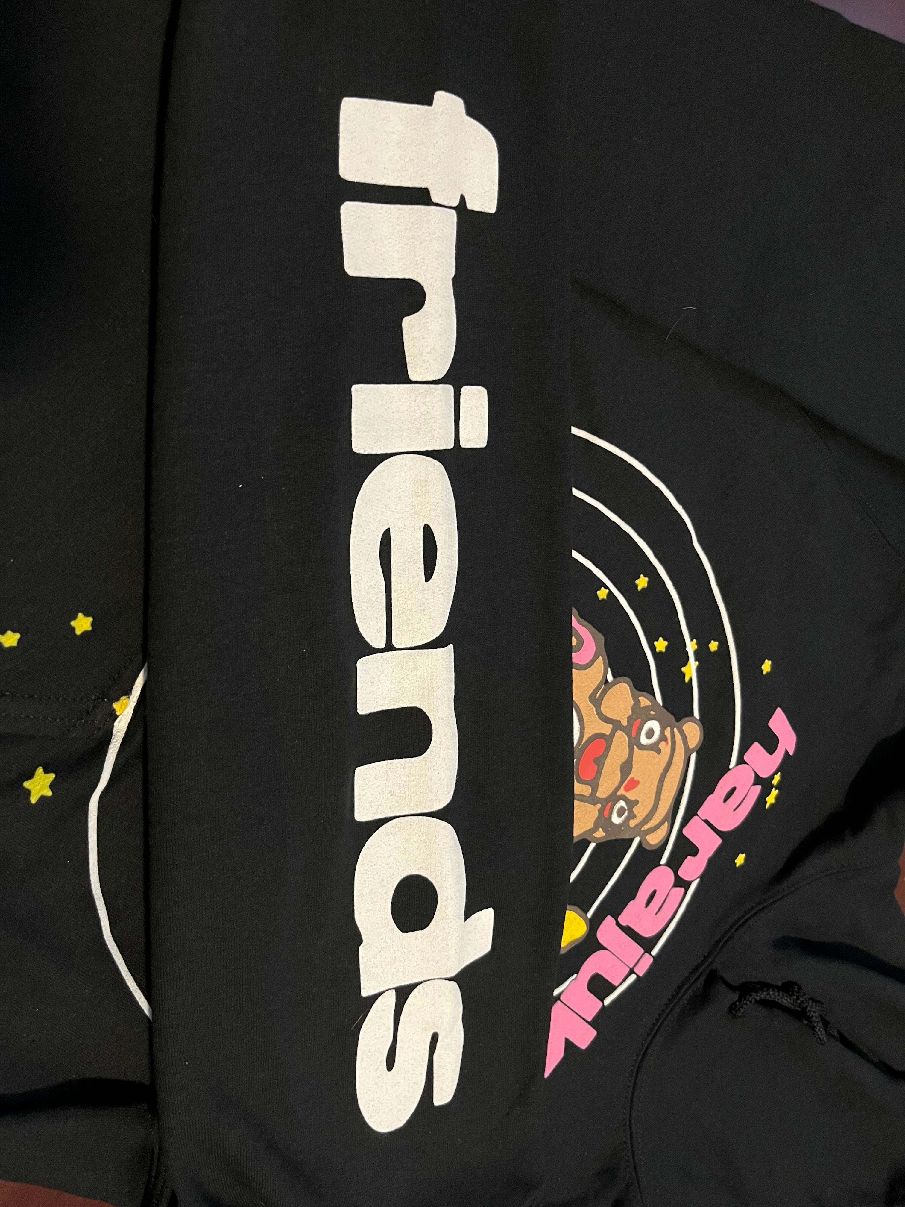 Kawaii Style 'Friends' Hoodie Black - Y2K Grunge, 90s Fashion, Retro Summer Outfit