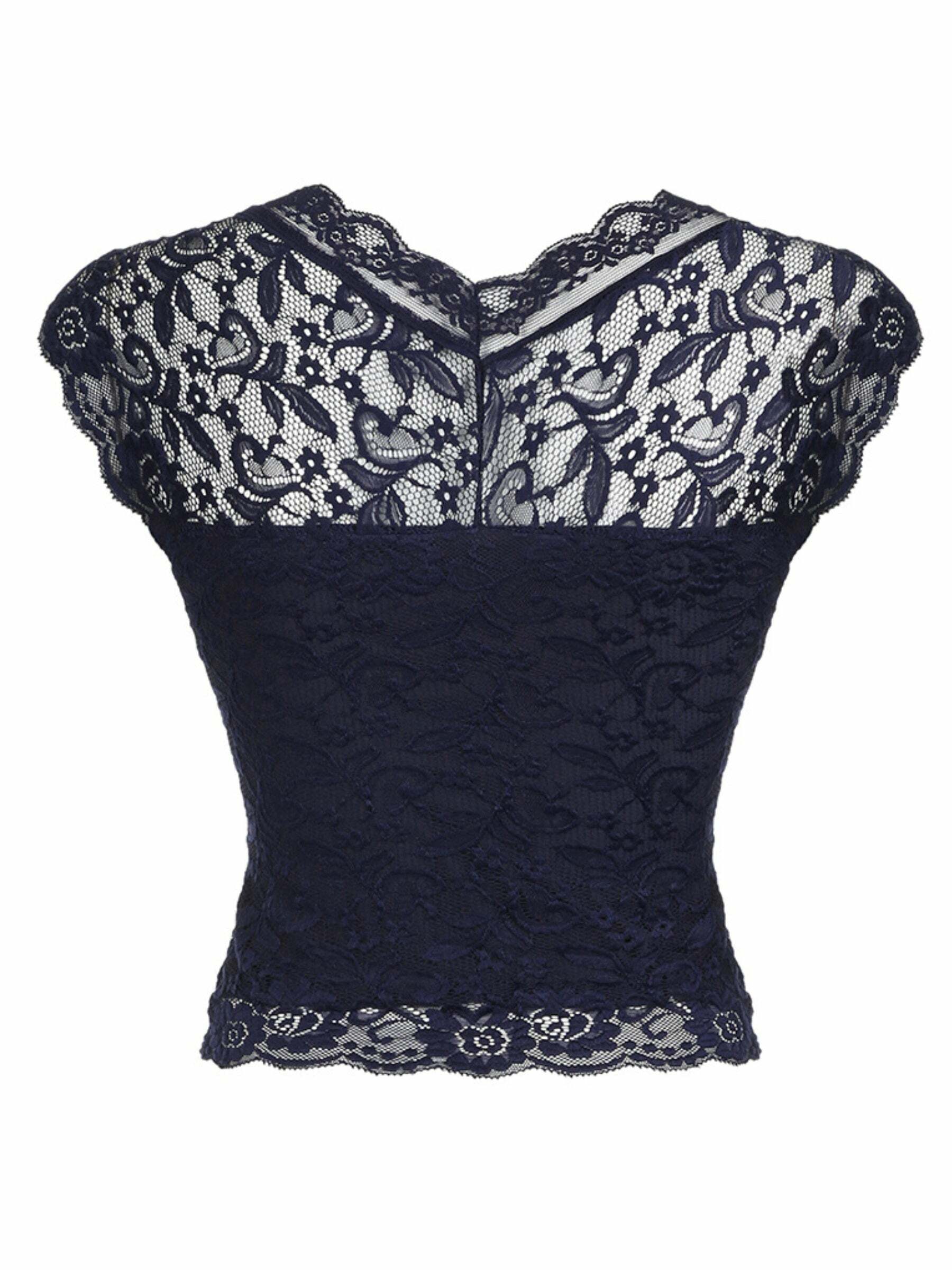 Kayce Square Neck Lace Top - Y2K Summer, 90s Fashion, Grunge, Retro, Pastel Goth, Y2K Party