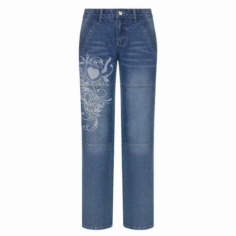 Kelly Y2K Baggy Jeans - Retro 90s Grunge, Summer Y2K Outfits, Hip Hop Fashion, Y2K Club