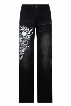 Kelly Y2K Baggy Jeans - Retro 90s Grunge, Summer Y2K Outfits, Hip Hop Fashion, Y2K Club
