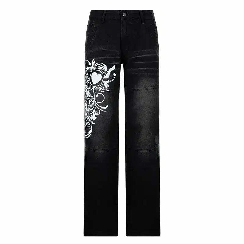Kelly Y2K Baggy Jeans - Retro 90s Grunge, Summer Y2K Outfits, Hip Hop Fashion, Y2K Club