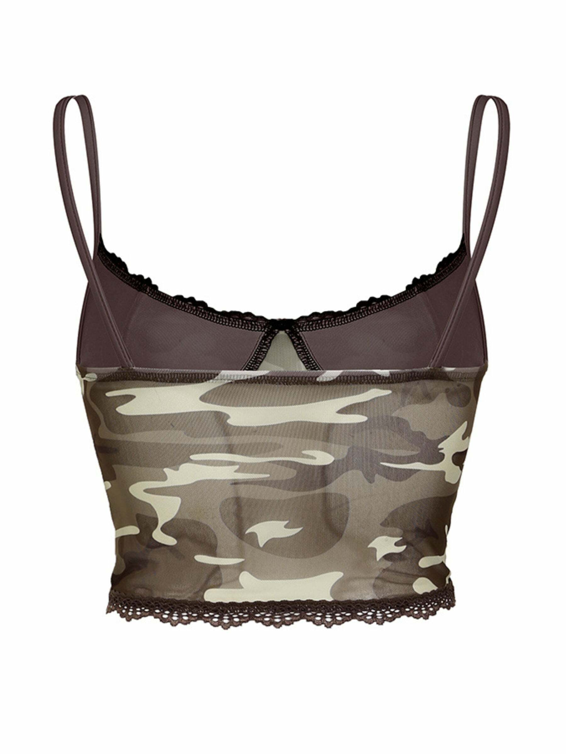 Klaire Mesh Top with Lace Detail - Y2K Summer, 90s Grunge, Retro Goth, Y2K Party Outfit