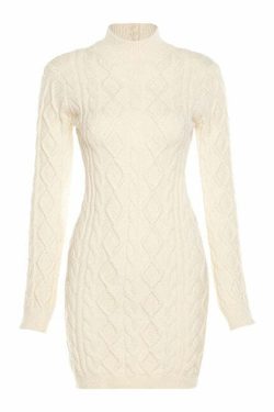 Klara Backless Knitted Dress - Y2K Summer Grunge Outfit, 90s Fashion, Retro Style