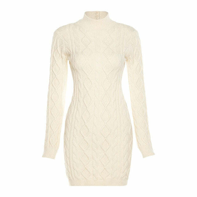 Klara Backless Knitted Dress - Y2K Summer Grunge Outfit, 90s Fashion, Retro Style