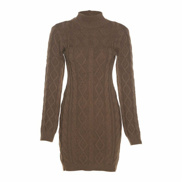Klara Backless Knitted Dress - Y2K Summer Grunge Outfit, 90s Fashion, Retro Style