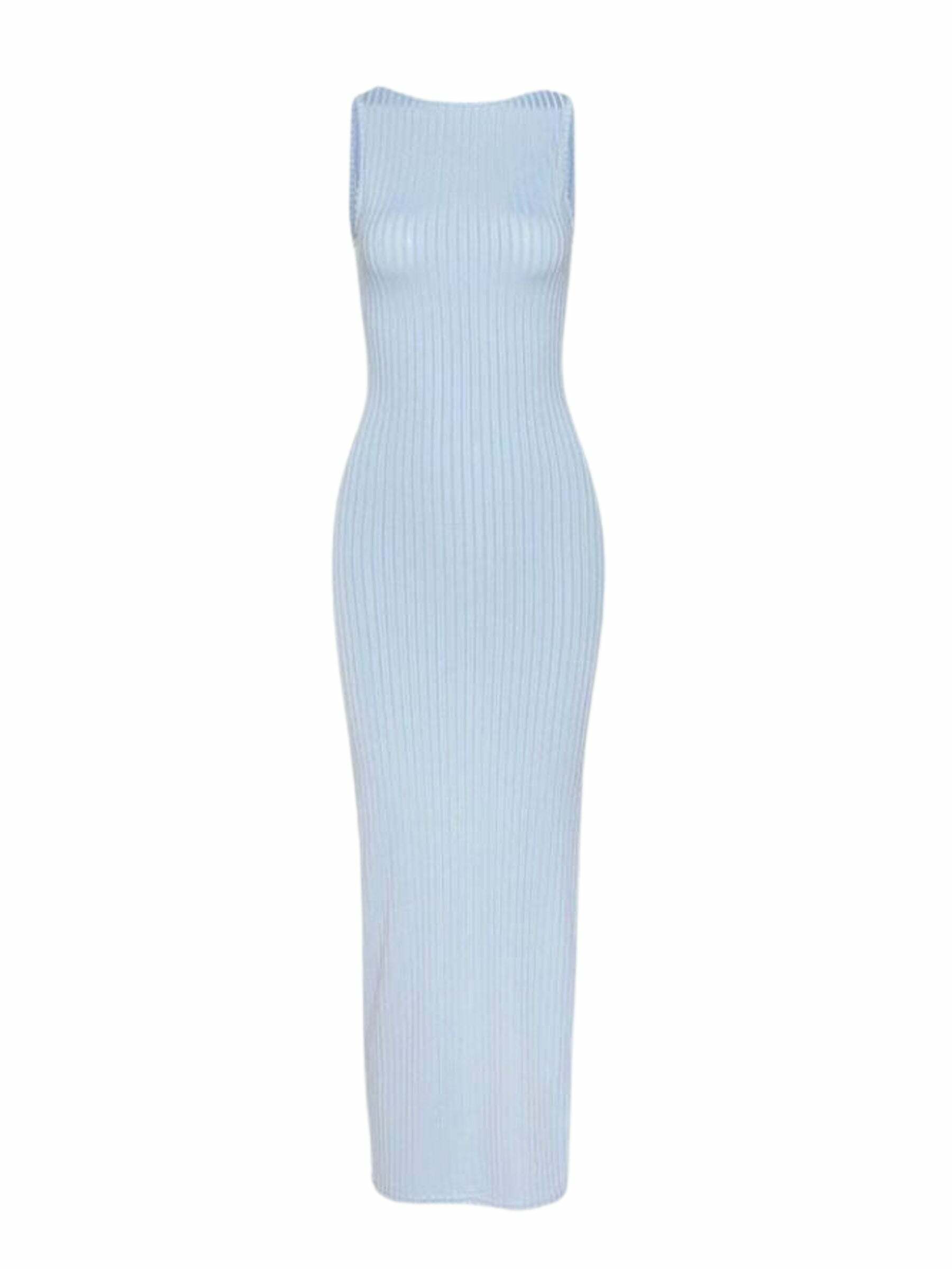 Klara Y2K Bodycon Maxi Dress - 90s Grunge, Retro Summer, Party & Club Outfits for Women