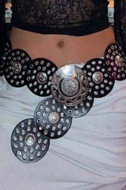 Kleo Vintage Metal Belt - Y2K Grunge, 90s Fashion, Retro Style, Gothic Y2K, Y2K Party Out
